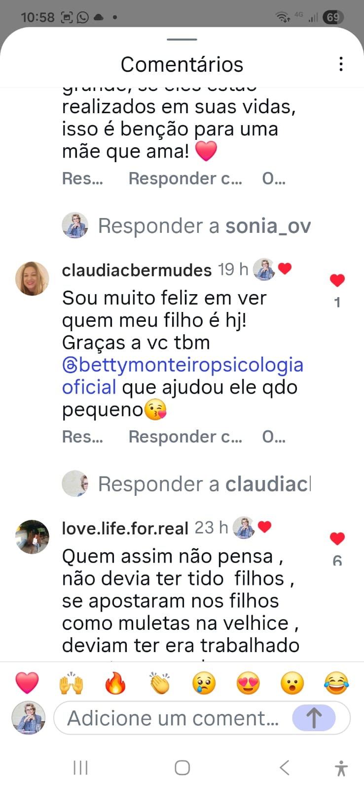 Depoimento de leitora sobre o livro.